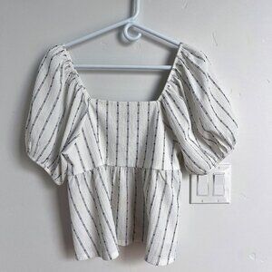 Madewell Puff Sleeve Empire top